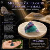Piramide di fluorite multicolore - Piccola