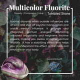 Multicolor Fluorite Tumbled Stone - tumbledstone