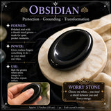 60% DE DESCUENTO VENTA DE 1 DÍA - Protect from Stress" Worry Stone Set de 15 + bolsa de terciopelo