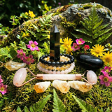 Z ARRON DESIGN Serenity Moonstone kobbertråd vedhæng halskæde