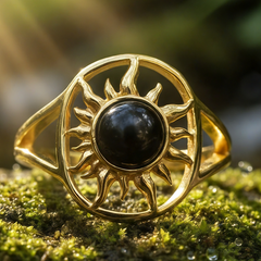 Z ARRON DESIGN Collier avec pendentif en fil de cuivre et pierre de lune Serenity