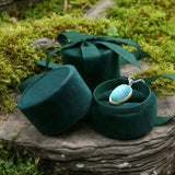 Z ARRON DESIGN Colar com pingente de fio de cobre Serenity Moonstone