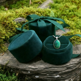 Z ARRON DESIGN Serenity Moonstone kobbertråd anheng halskjede