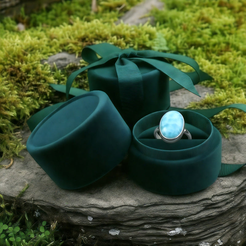 Z ARRON DESIGN Serenity Mondstein Kupferdraht-Anhänger-Halskette