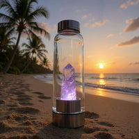 Crystal Gemstone Wand Water Bottle