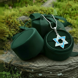 Z ARRON DESIGN Collier avec pendentif en fil de cuivre et pierre de lune Serenity