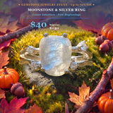 GEMSTONE JEWELRY EVENT Moonstone & Silver Ring