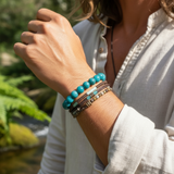 7-delige Mala kralenarmband Chakra-set (een armband voor elke chakra)