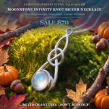 Z ARRON DESIGN Colar com pingente de fio de cobre Serenity Moonstone