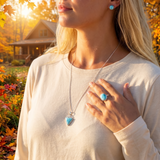 Z ARRON DESIGN Serenity Moonstone koperdraad hanger ketting