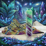 🦔CRYSTAL CASCADE PEACOCK KYANITE PRIZE WINNER🦔