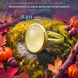 Z ARRON DESIGN Serenity Moonstone kobbertråd vedhæng halskæde