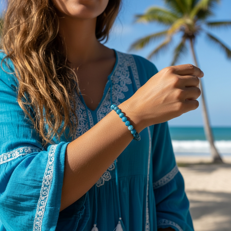 Z ARRON DESIGN Colar com pingente de fio de cobre Serenity Moonstone