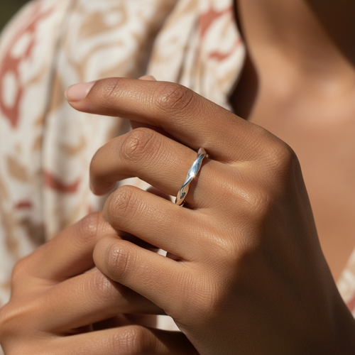 Z ARRON DESIGN Serenity Moonstone kobbertråd vedhæng halskæde