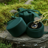 Z ARRON DESIGN Colar com pingente de fio de cobre Serenity Moonstone