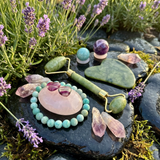 Z ARRON DESIGN Serenity Moonstone kobbertråd anheng halskjede