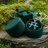 Z ARRON DESIGN Colar com pingente de fio de cobre Serenity Moonstone