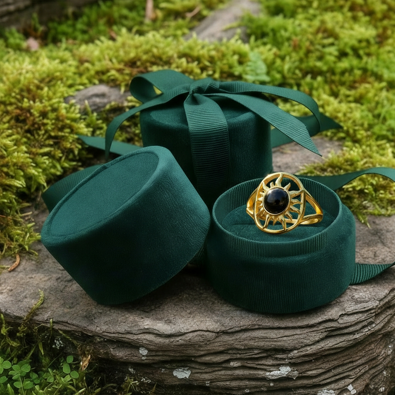 Z ARRON DESIGN Serenity Moonstone kobbertråd anheng halskjede