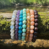 7-delige Mala kralenarmband Chakra-set (een armband voor elke chakra)