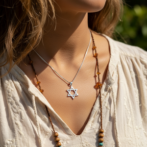 Z ARRON DESIGN Collier avec pendentif en fil de cuivre et pierre de lune Serenity