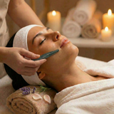 Collana con pendente macramè di ametista