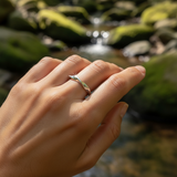 Z ARRON DESIGN Serenity Moonstone kobbertråd vedhæng halskæde