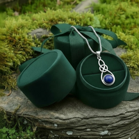 Z ARRON DESIGN Collier avec pendentif en fil de cuivre et pierre de lune Serenity