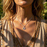 Z ARRON DESIGN Collier avec pendentif en fil de cuivre et pierre de lune Serenity