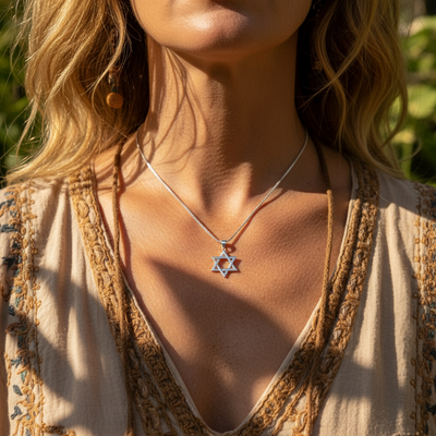 Z ARRON DESIGN Collier avec pendentif en fil de cuivre et pierre de lune Serenity