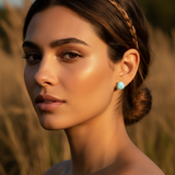 Z ARRON DESIGN Serenity Moonstone kobbertråd anheng halskjede