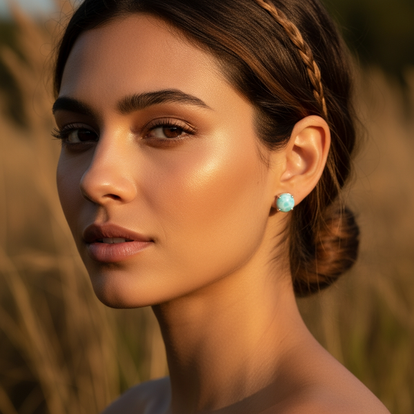 Z ARRON DESIGN Serenity Moonstone kobbertråd anheng halskjede