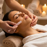 Amethyst-Makramee-Anhänger-Halskette