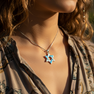 Z ARRON DESIGN Collier avec pendentif en fil de cuivre et pierre de lune Serenity