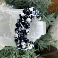 Pulsera Mala Orca Jaspe Con Bolsa De Terciopelo