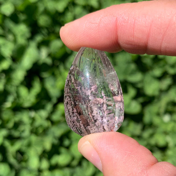 FREE GIVEAWAY! Phantom Quartz Crystal Teardrop- (Just Pay Cost of Shipping)