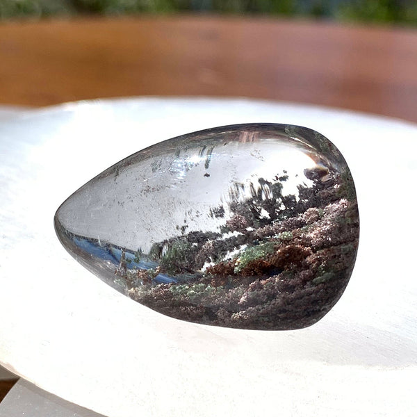 FREE GIVEAWAY! Phantom Quartz Crystal Teardrop- (Just Pay Cost of Shipping)