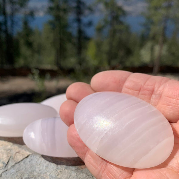 FREE GIVEAWAY! Pink Calcite Palmstone