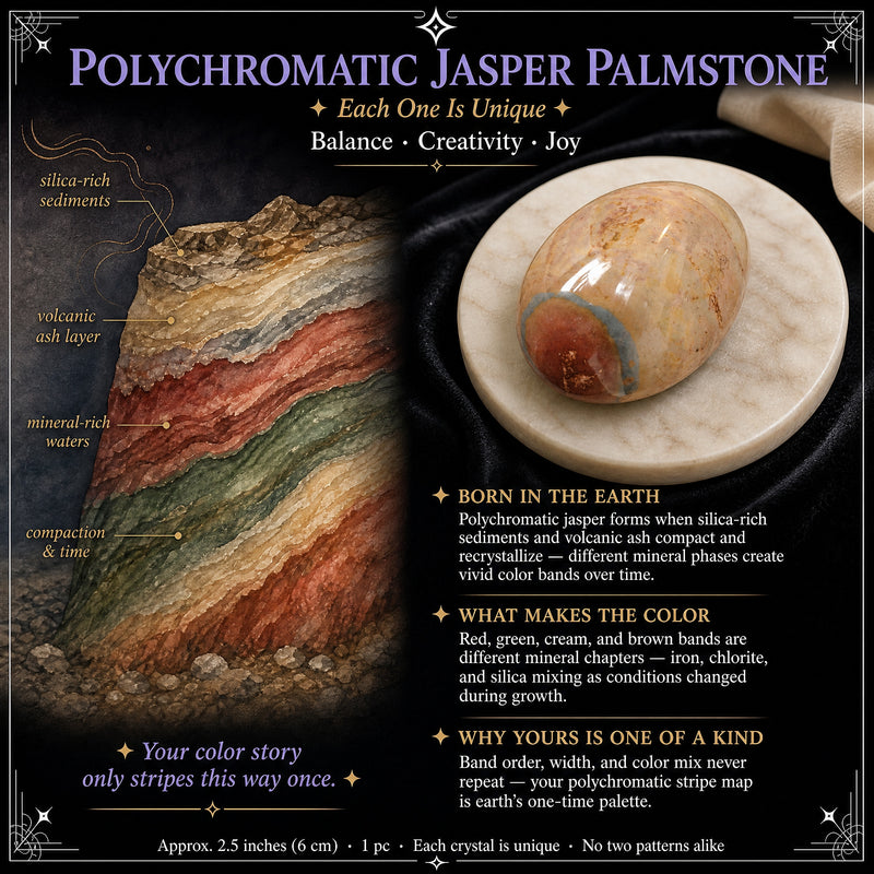 Polychromatic Polychromatic Jasper Palmstone – Spirit Magicka