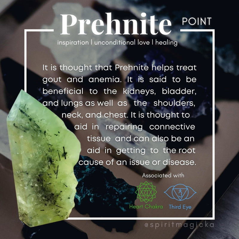 Prehnite Freeform Point - wand