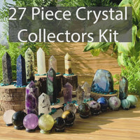 27-Piece Crystal Generator & Sphere Kit with Flash Labradorite
