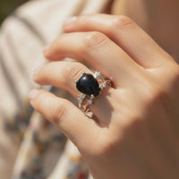 Z ARRON DESIGN Collier avec pendentif en fil de cuivre et pierre de lune Serenity