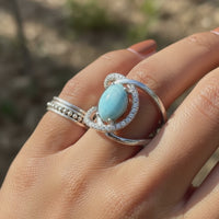 Z ARRON DESIGN Collana con ciondolo in filo di rame Serenity Moonstone