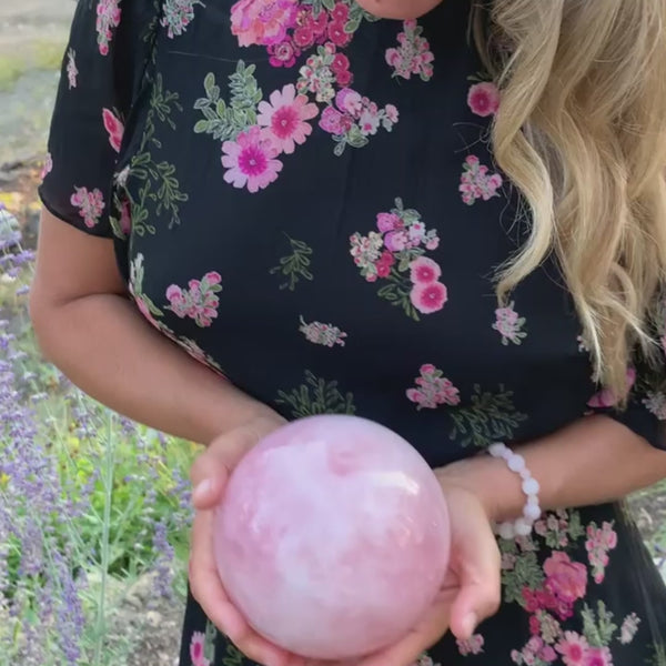 Large Rose Quartz Sphere