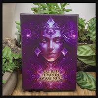 🌙 Sacred Feminine Awakening Oracle Deck, 13 Crystal Companion Set & Course