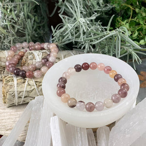 Pulseira Mala Roxa Aventurina Com Bolsa De Veludo
