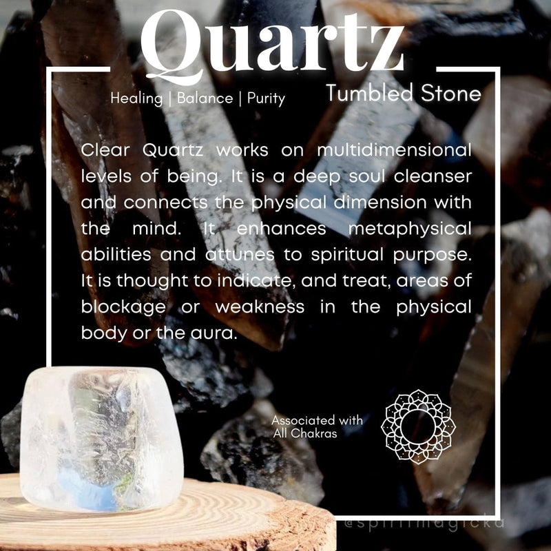 Quartz Tumbled Cube - tumbledstone