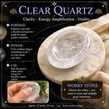 60% DE DESCUENTO VENTA DE 1 DÍA - Protect from Stress" Worry Stone Set de 15 + bolsa de terciopelo