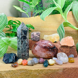 ARRON - MAY17-JUNE 17💝Glowing Treasures Yooperlite+Fire Quartz Palmstone Treasure Box (Individual Purchase / Non Subscription)