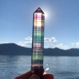 Rainbow Fluorite Point - wand