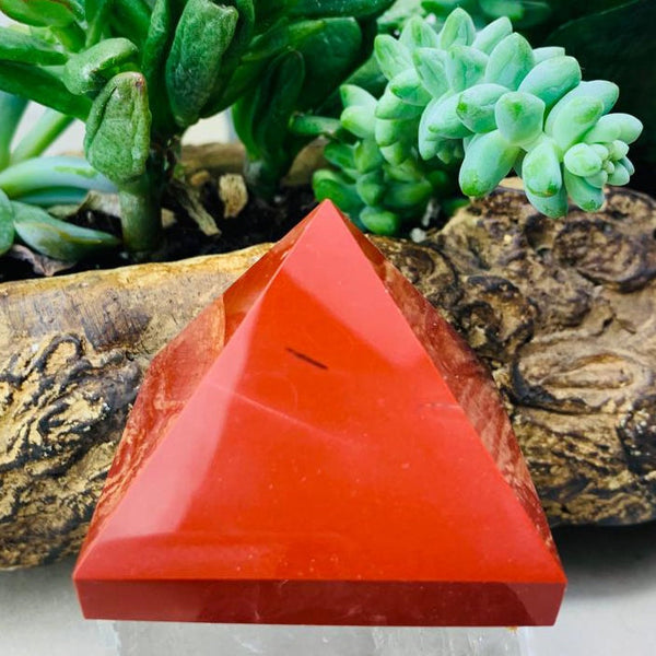 Red Jasper Pyramid - Medium - pyramids